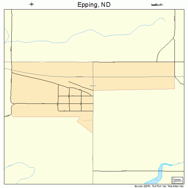 Epping, ND street map