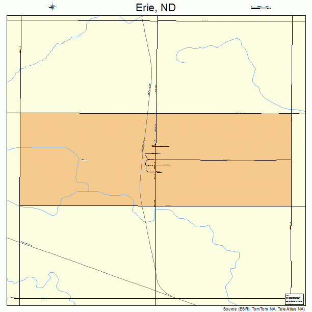 Erie, ND street map