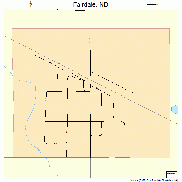 Fairdale, ND street map