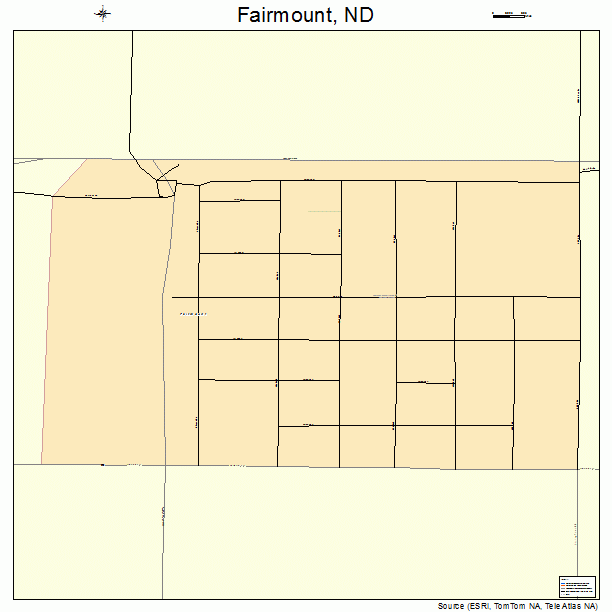 Fairmount, ND street map