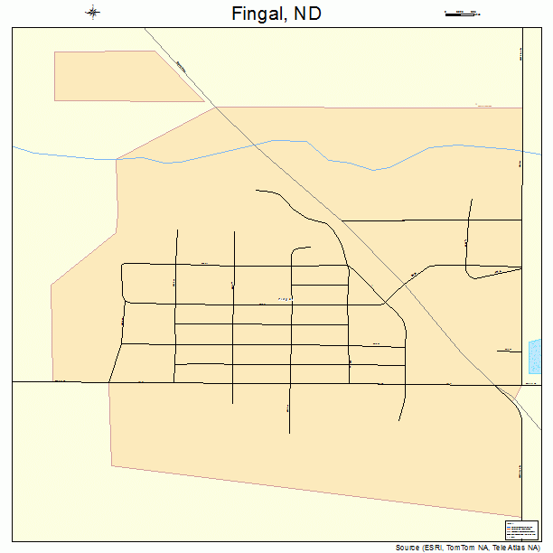 Fingal, ND street map