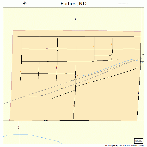 Forbes, ND street map