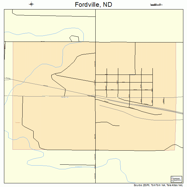 Fordville, ND street map