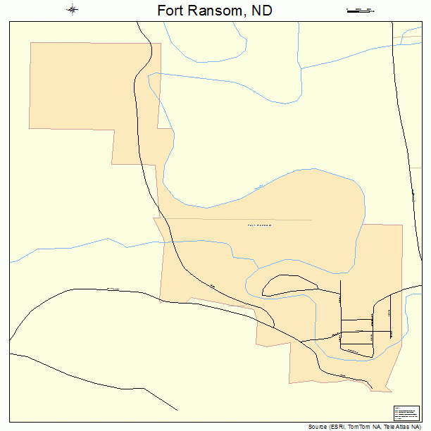 Fort Ransom, ND street map