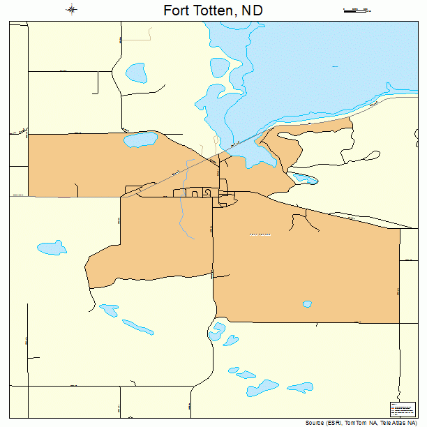 Fort Totten, ND street map