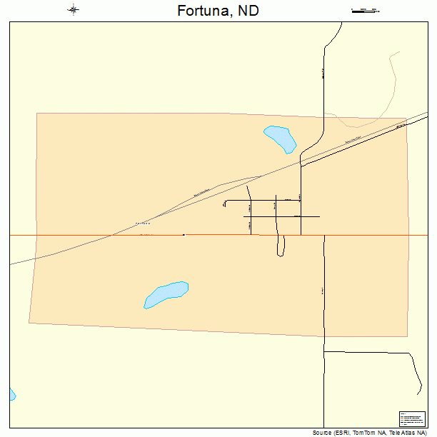 Fortuna, ND street map