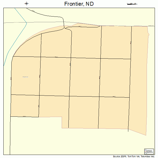 Frontier, ND street map