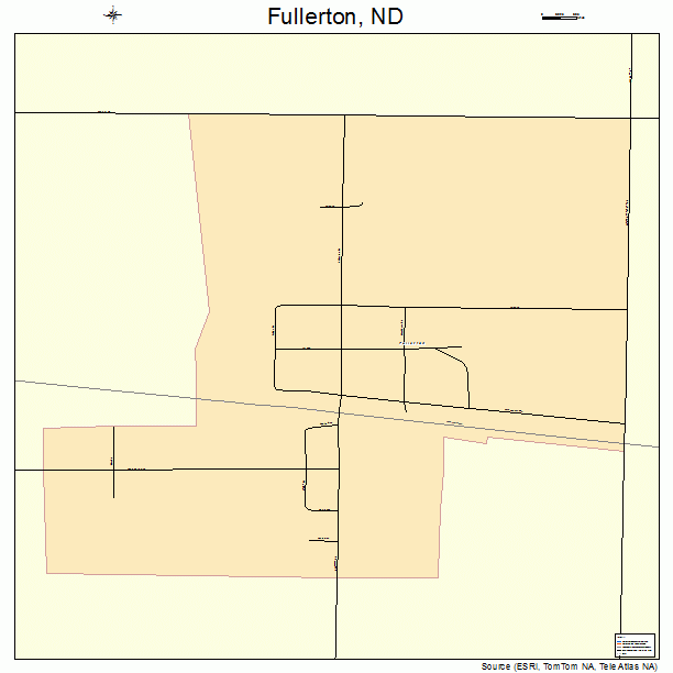 Fullerton, ND street map