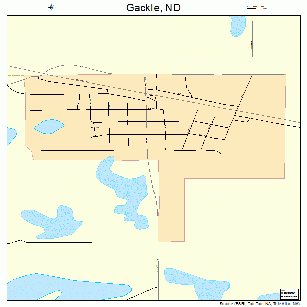 Gackle, ND street map