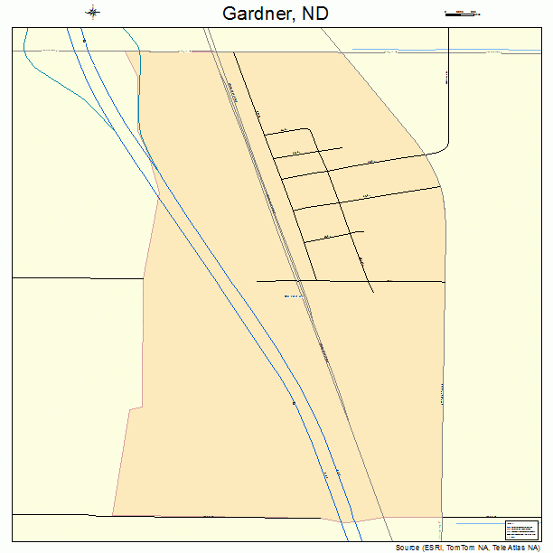 Gardner, ND street map