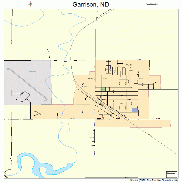 Garrison, ND street map