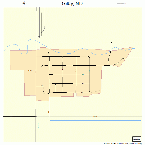 Gilby, ND street map