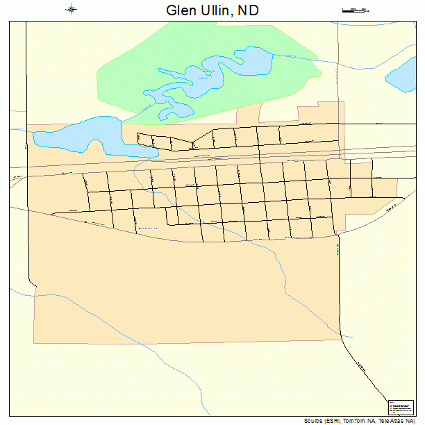 Glen Ullin, ND street map