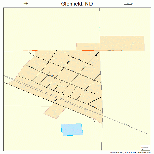 Glenfield, ND street map