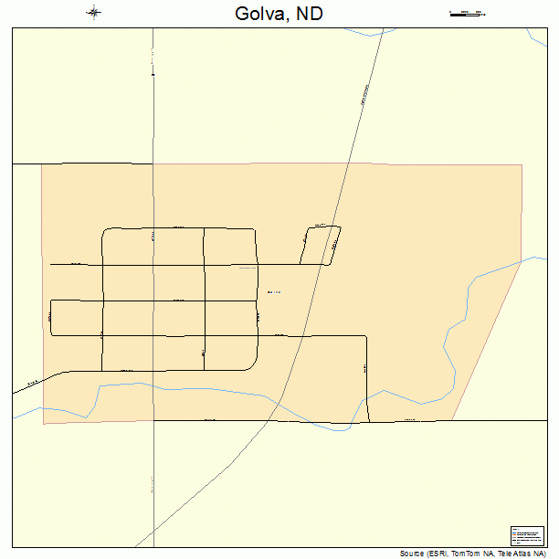 Golva, ND street map