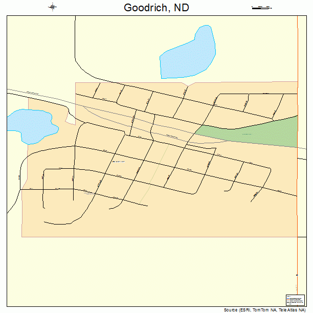 Goodrich, ND street map