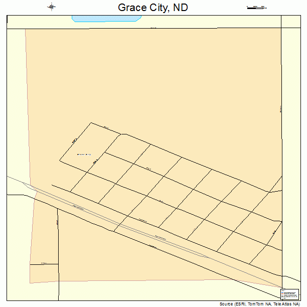 Grace City, ND street map