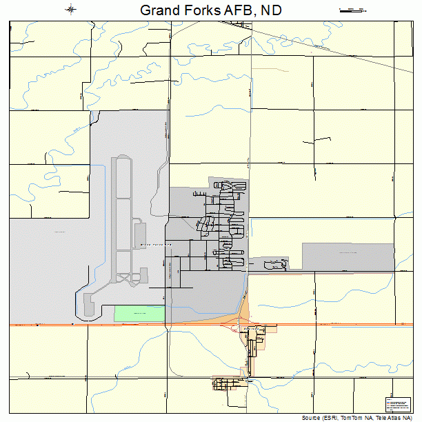 Grand Forks AFB, ND street map