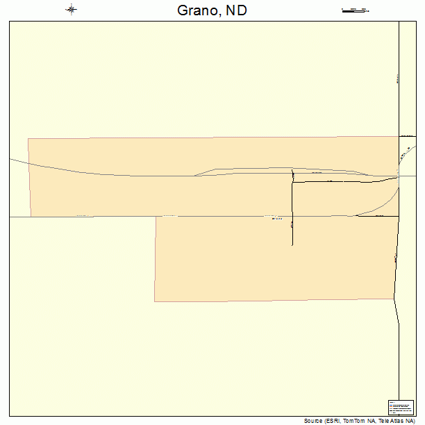 Grano, ND street map