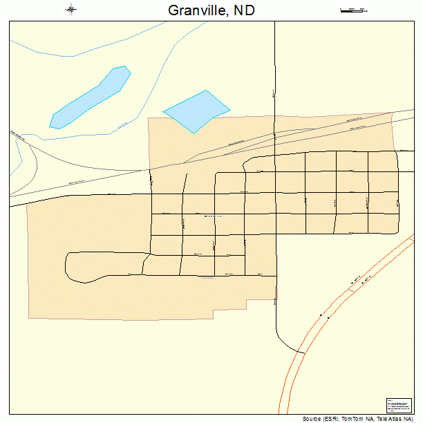 Granville, ND street map