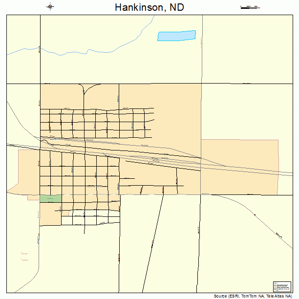 Hankinson, ND street map