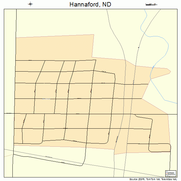 Hannaford, ND street map