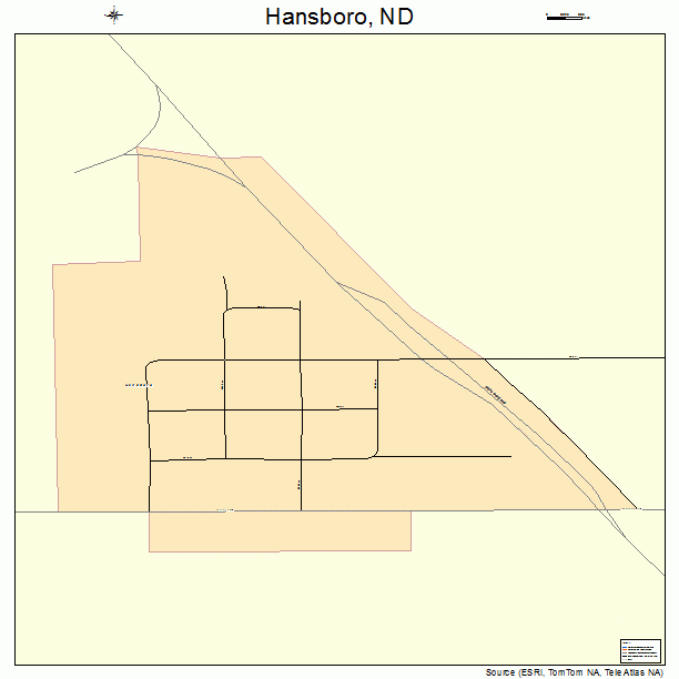 Hansboro, ND street map