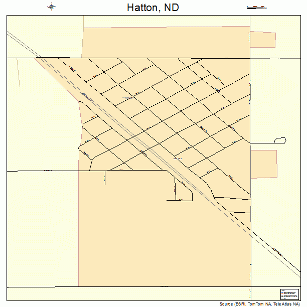 Hatton, ND street map