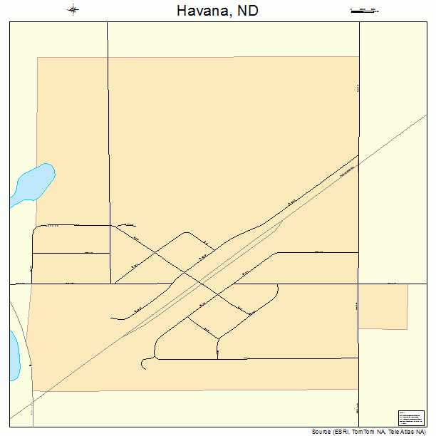 Havana, ND street map