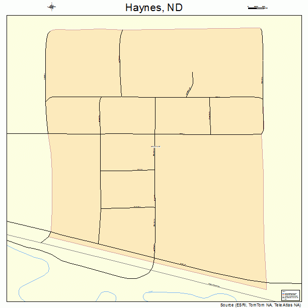 Haynes, ND street map