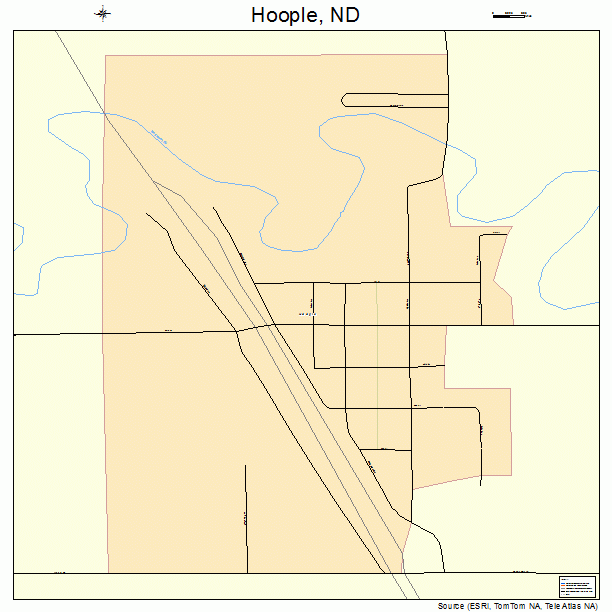 Hoople, ND street map