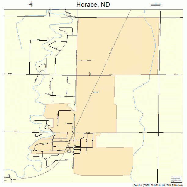 Horace, ND street map