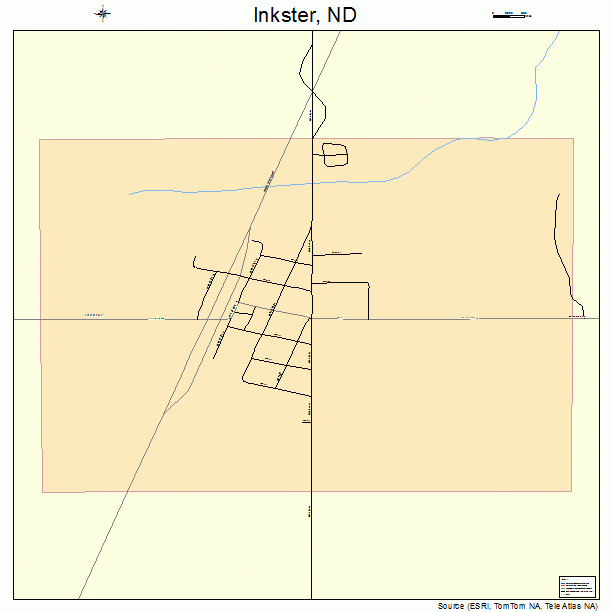 Inkster, ND street map