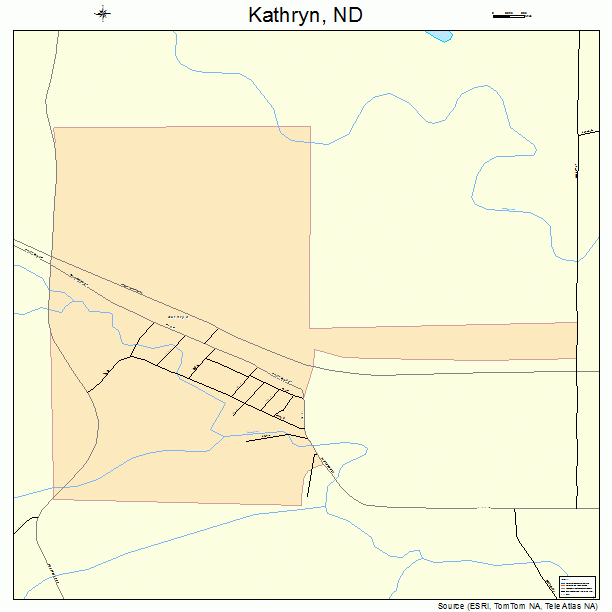 Kathryn, ND street map