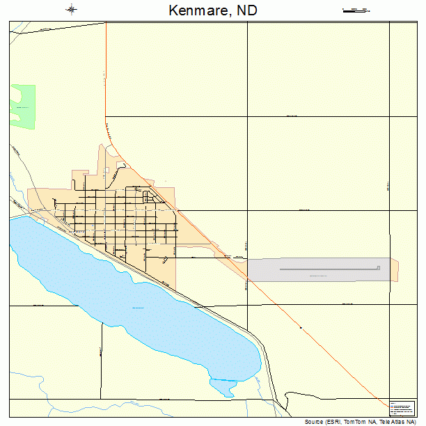 Kenmare, ND street map