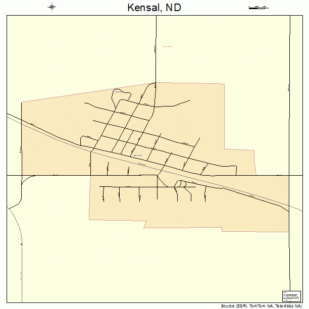 Kensal, ND street map