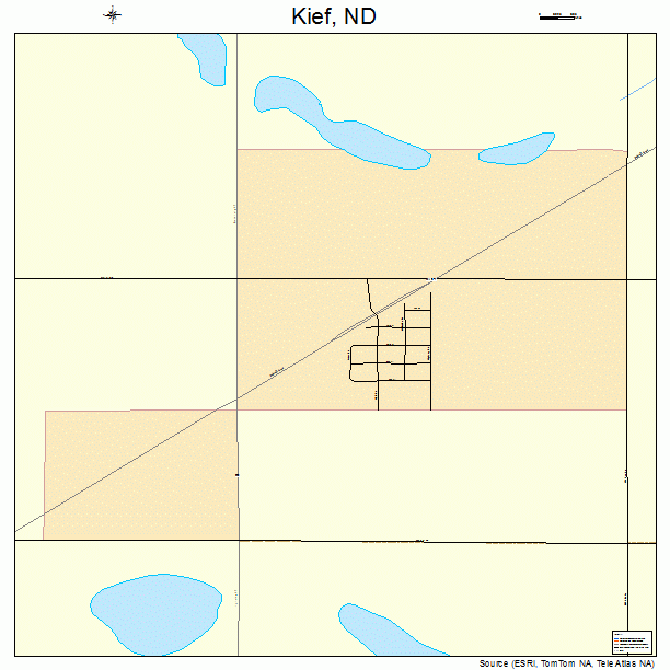 Kief, ND street map