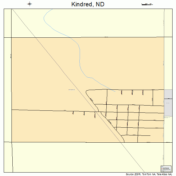 Kindred, ND street map