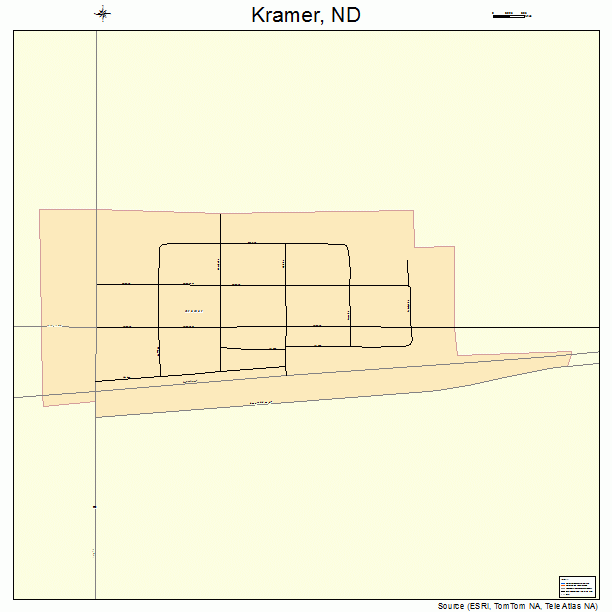 Kramer, ND street map