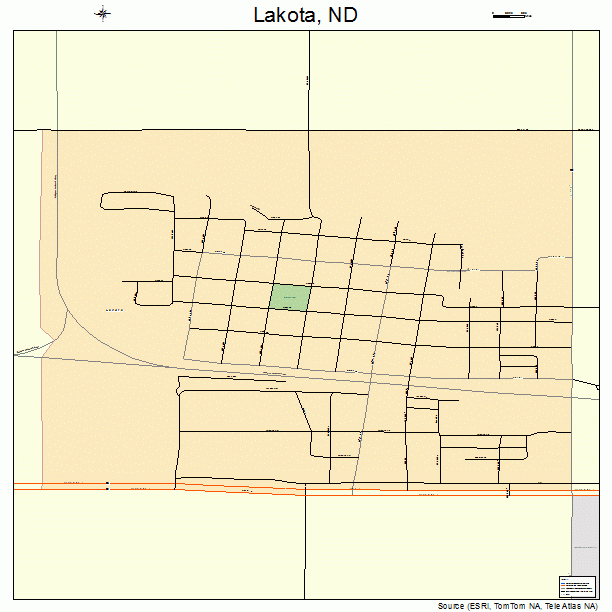 Lakota, ND street map