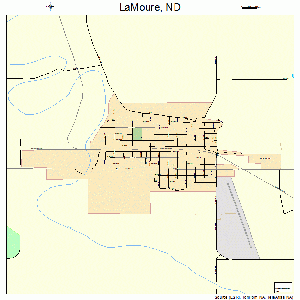 LaMoure, ND street map