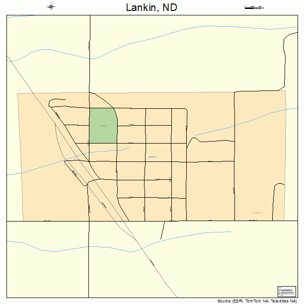 Lankin, ND street map