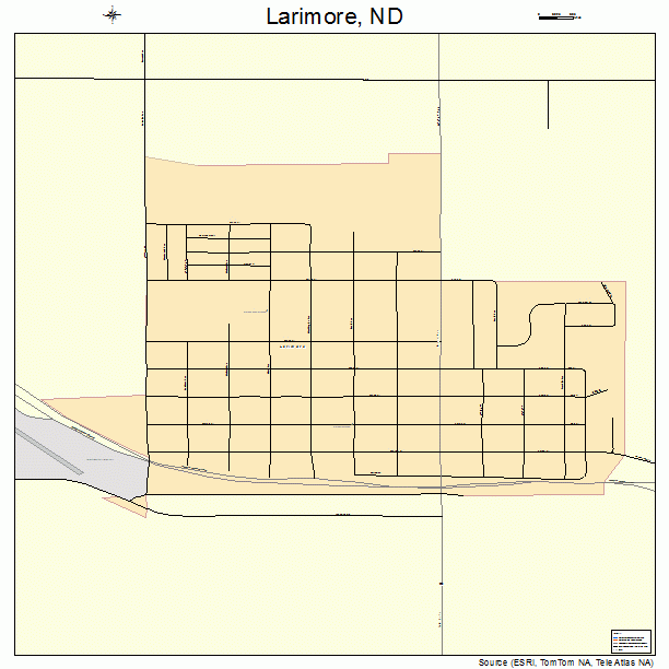 Larimore, ND street map