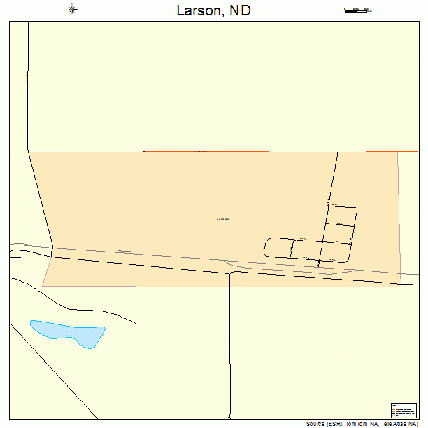 Larson, ND street map