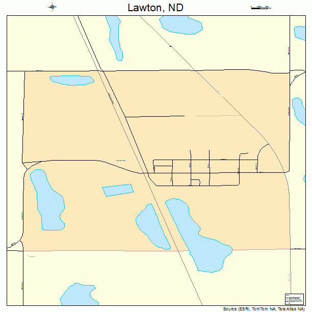 Lawton, ND street map