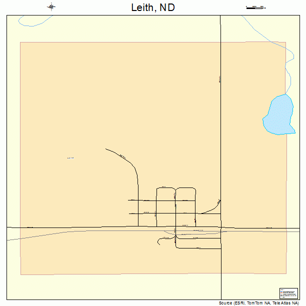 Leith, ND street map