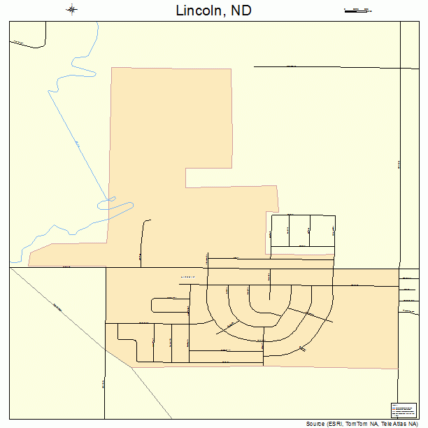 Lincoln, ND street map