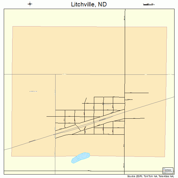 Litchville, ND street map