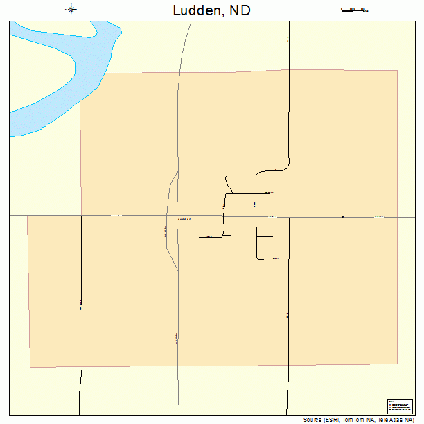 Ludden, ND street map