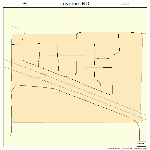 Luverne, ND street map